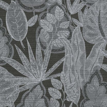 TR34101  Tropicalia parato in vinilico su tnt, Rotoli da mt.10,05x0,53